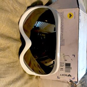 White Roxy goggles